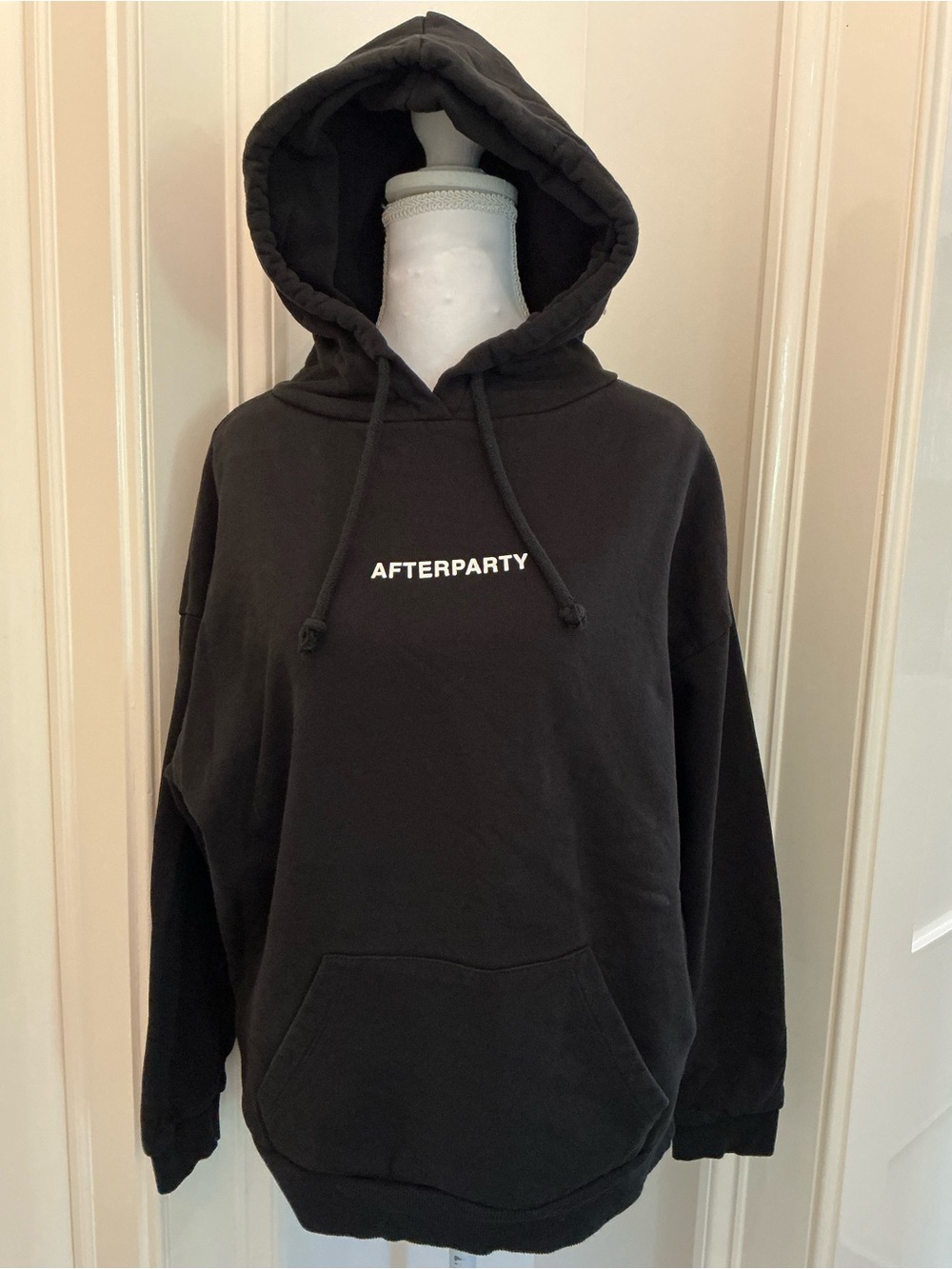 SUBDUED - AFTERPARTY Women's Black Crewneck Hoodie